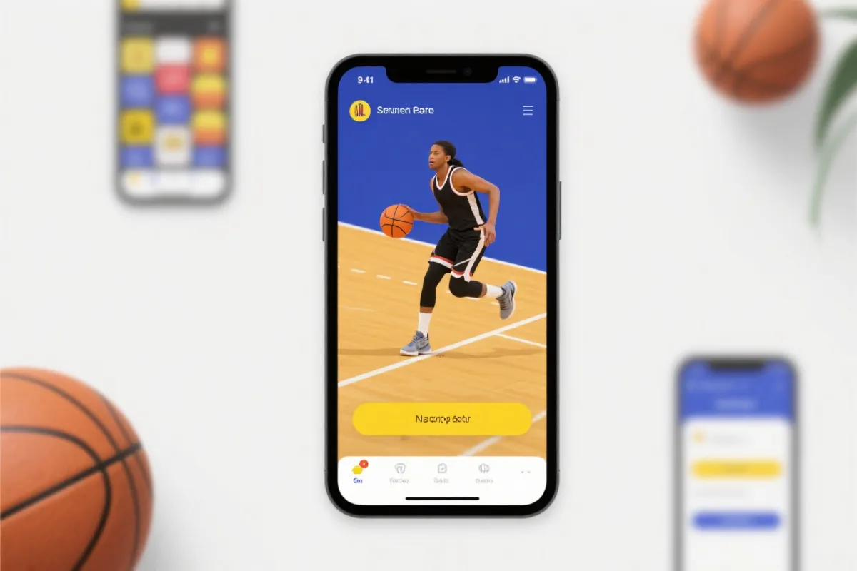 女篮直播APP界面示意